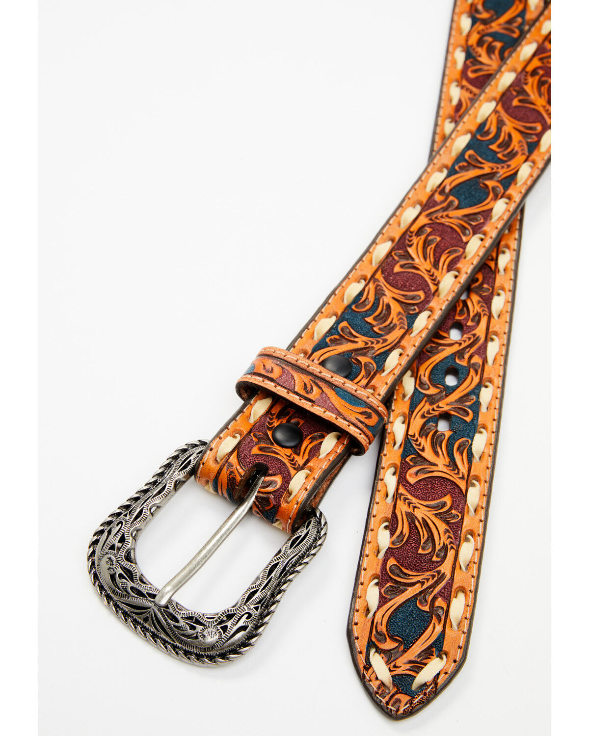 Image #2 - Roper Men's Americana Tooled Belt, , hi-res