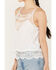 Image #3 - Beyond The Radar Women's Crochet Trim Tank, White, hi-res