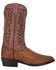 Image #2 - Dan Post Men's Tempe Full Quill Ostrich Western Boots - Round Toe, Saddle Tan, hi-res