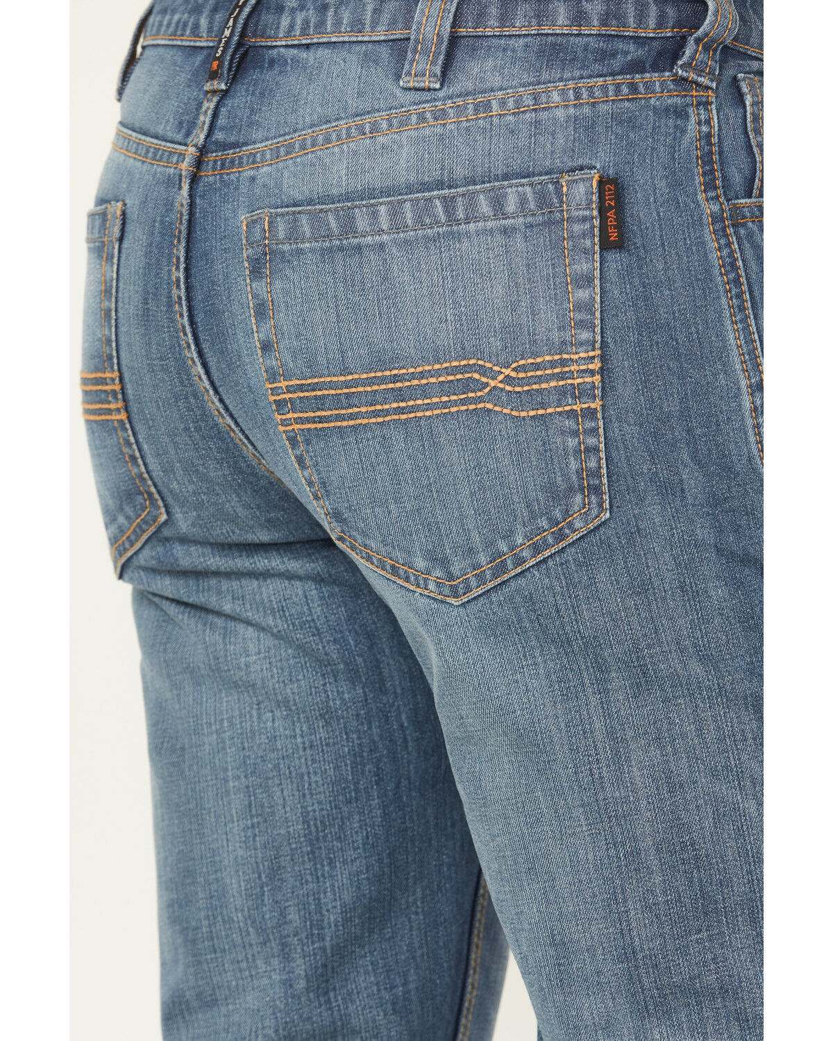 Image #4 - Cody James Men's FR Light Wash Equalizer Straight Denim Work Jeans, Light Wash, hi-res