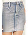 Image #3 - Idyllwind Women's Goldfinch Gypsy High Rise Denim Foiled Skirt, Light Medium Wash, hi-res