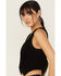 Image #2 - Idyllwind Women's Fringe Denim Bustier, Black, hi-res