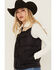 Image #2 - Idyllwind Women's Color Block Snap Vest, Black, hi-res
