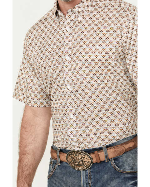 Image #3 - RANK 45® Men's Buckaloo Print Short Sleeve Button-Down Stretch Western Shirt , Multi, hi-res