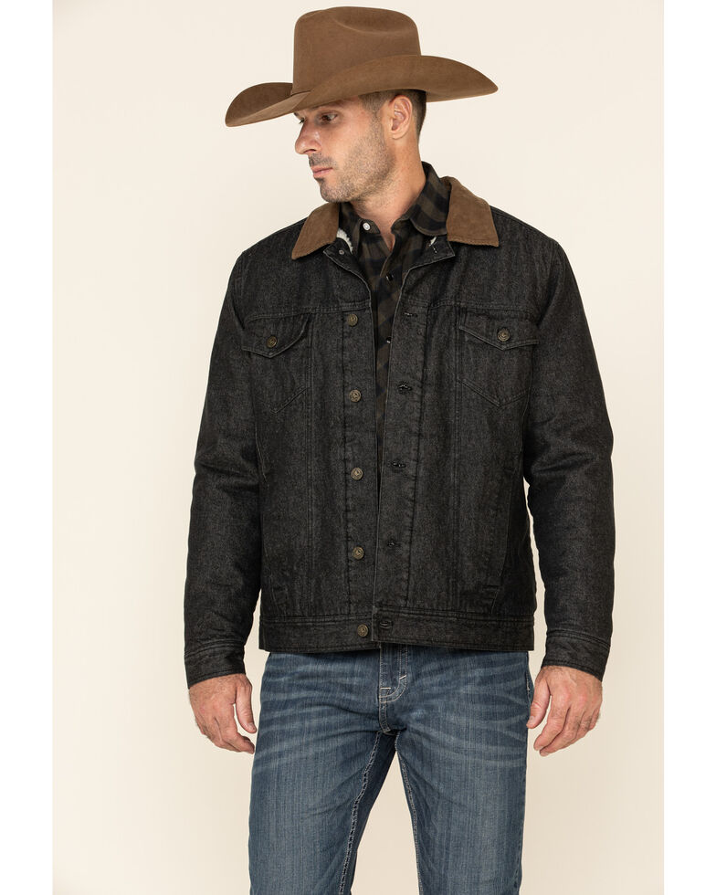Cody James Men's Grand Teton 2.0 Western Dark Denim Jacket , Dark Blue, hi-res
