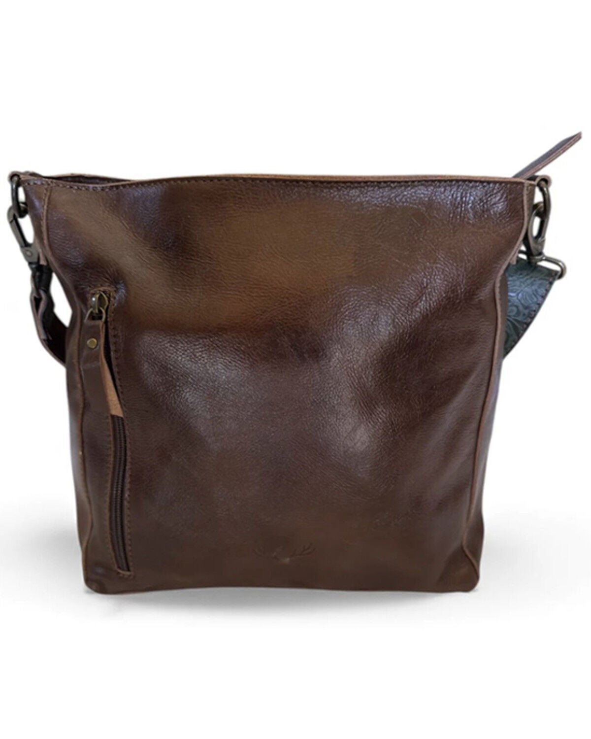 Image #3 - Ranch Junkie Women's The Rancho Boot Stitch Bucket Purse, Chocolate, hi-res