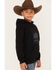 Image #2 - Cody James Boys' Fleece Take No Bull Hooded Sweatshirt, Black, hi-res