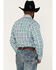Image #4 - Wrangler Men's Plaid Print Long Sleeve Snap Western Shirt, White, hi-res