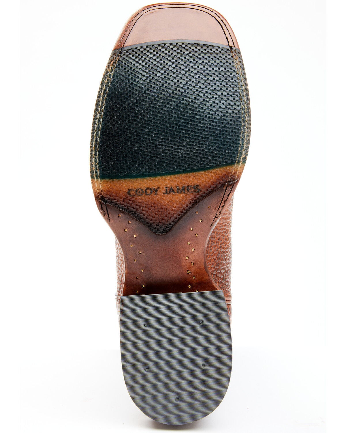 Image #7 - Cody James Men's Whiskey Blues Western Performance Boots - Broad Square Toe, , hi-res
