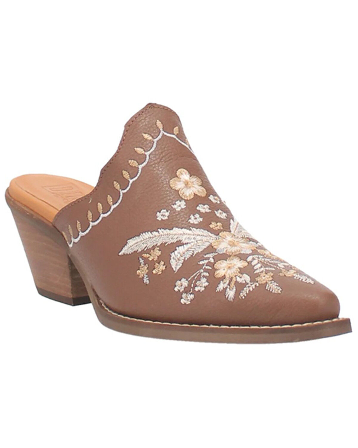 Image #1 - Laredo Women's Wildflower Mules - Snip Toe, Brown, hi-res
