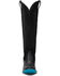 Image #4 - Lane Women's Jentry Suede Knee High Western Boots - Round Toe, Jet Black, hi-res