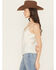 Image #2 - Originality Women's Solid Sleeveless Satin Cami, Ivory, hi-res