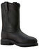 Image #1 - Ariat Men's Sierra Waterproof Pull-On Work Boots - Steel Toe, Black, hi-res