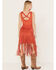 Image #4 - Idyllwind Women's Country Mannor Faux Suede Fringe Mini Dress, Orange, hi-res