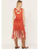 Image #4 - Idyllwind Women's Country Mannor Faux Suede Fringe Dress, Orange, hi-res
