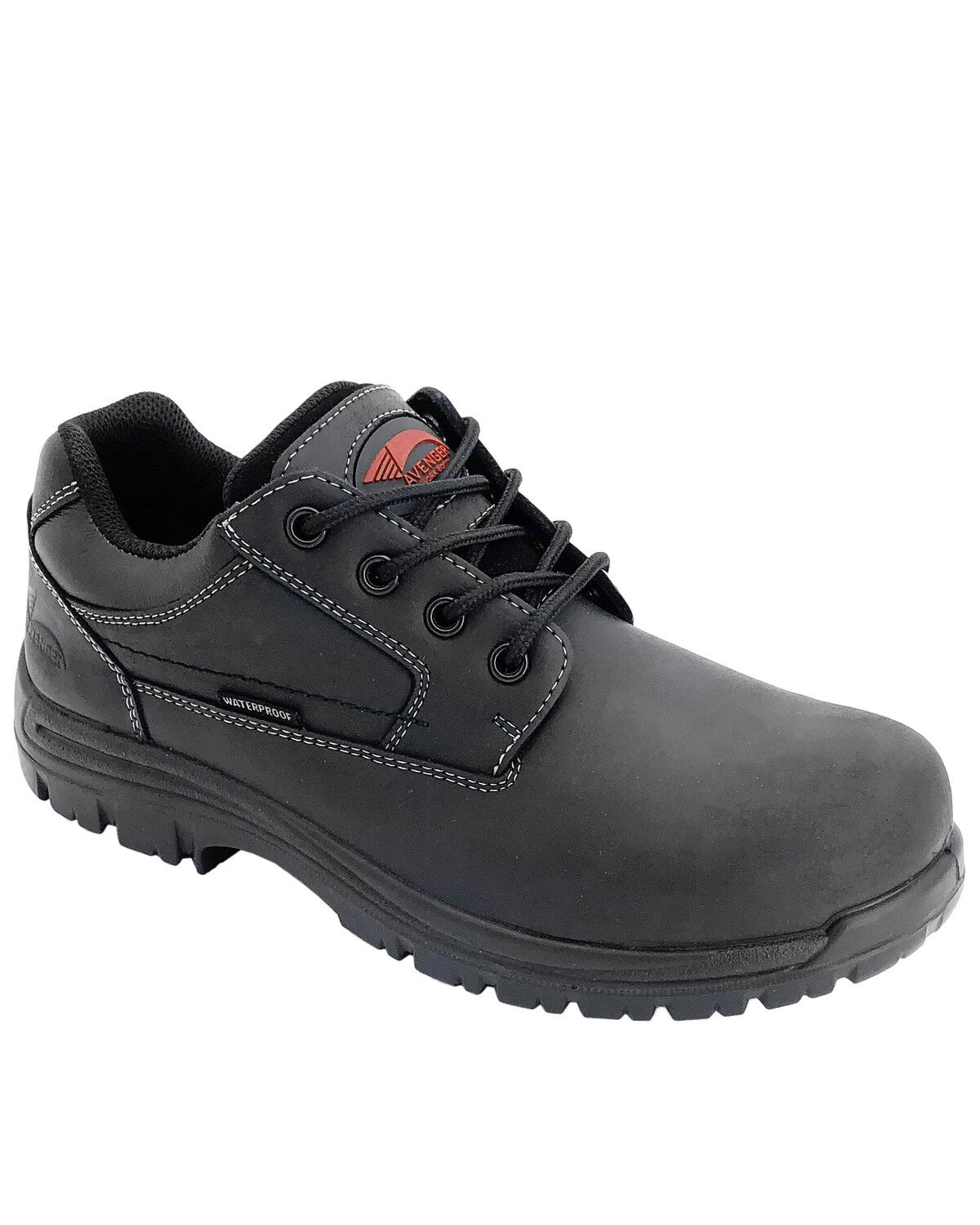 Avenger Men's Foreman Waterproof Work Shoes - Composite Toe, Black, hi-res