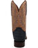 Image #5 - Dan Post Women's Exotic Sueded Caiman Western Boots - Broad Square Toe, Blue, hi-res