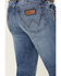 Image #4 - Wrangler Retro Men's Payson Light Wash Stretch Slim Straight Jeans, Light Wash, hi-res