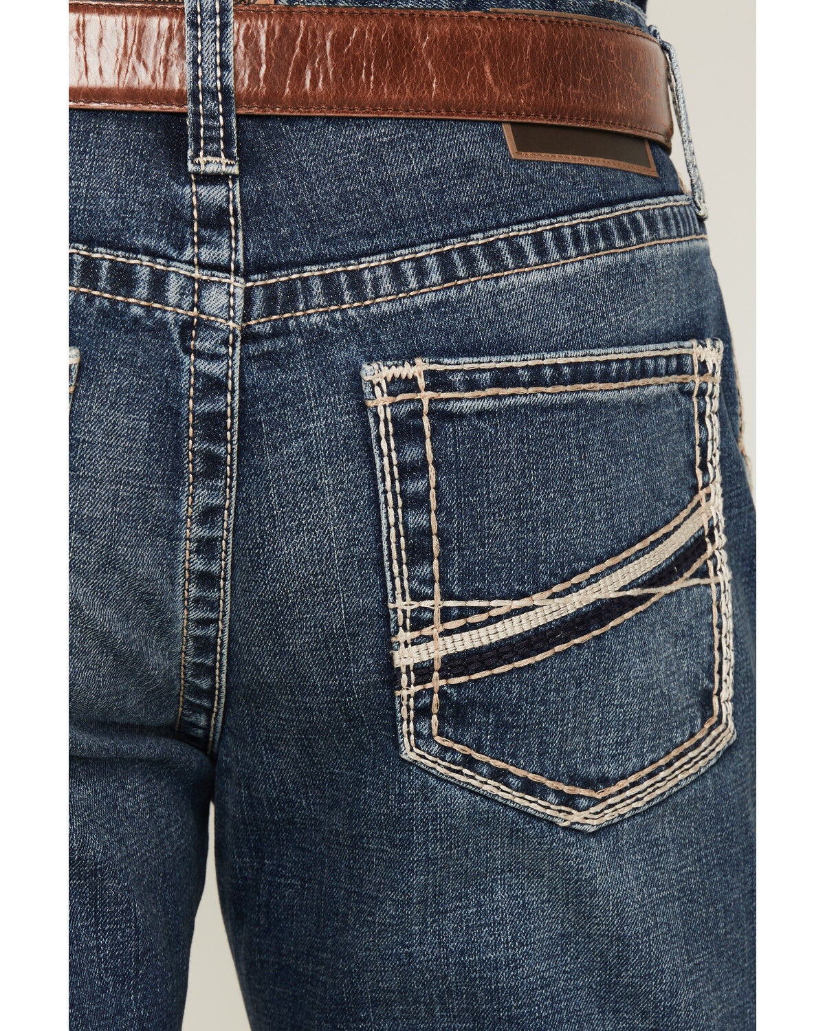 Image #4 - Ariat Men's M4 Silverton Crawford Medium Wash Relaxed Bootcut Stretch Denim Jeans - Big, Medium Wash, hi-res