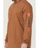 Image #3 - Hawx Men's FR Logo Long Sleeve Work T-Shirt - Tall , Russett, hi-res
