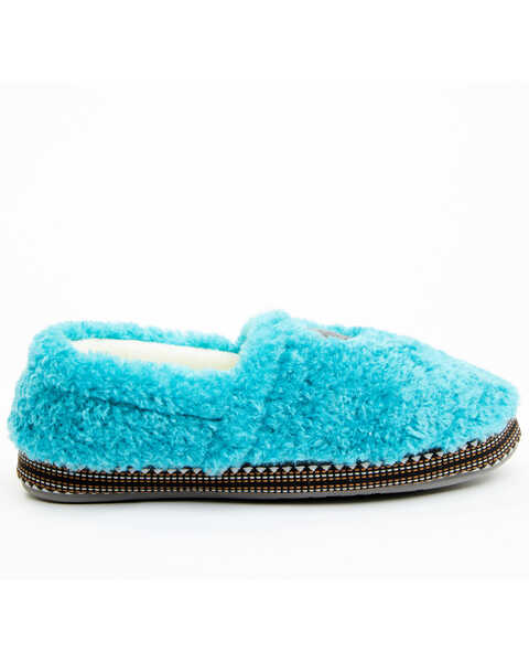 Image #2 - Ariat Women's Snuggle Slippers, Turquoise, hi-res
