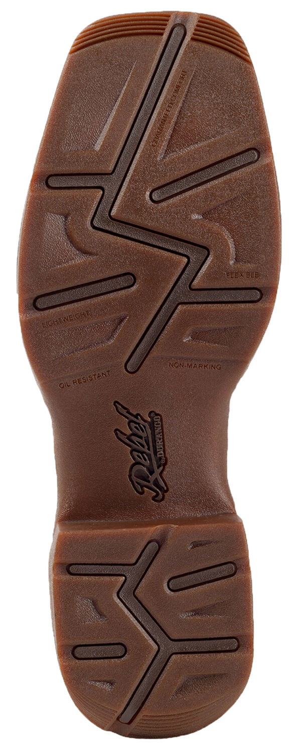 Image #6 - Durango Men's Rebel Waterproof Western Boots - Steel Toe, Brown, hi-res