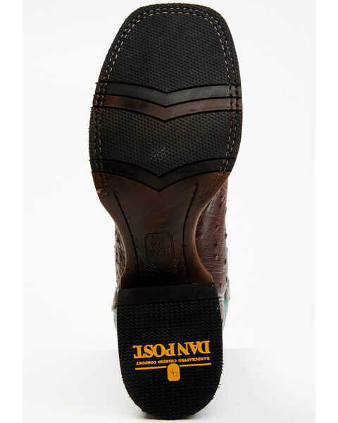 Image #7 - Dan Post Men's Exotic Full-Quill Ostrich Western Boots - Broad Square Toe, Rust Copper, hi-res