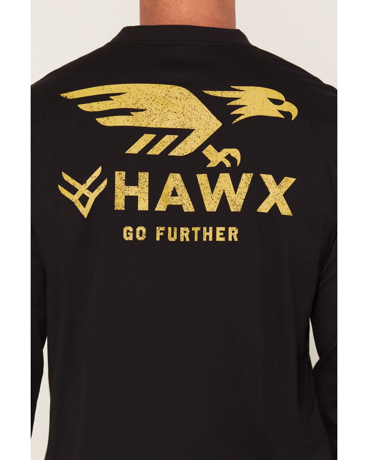Image #4 - Hawx Men's Go Further Long Sleeve Graphic Work T-Shirt, Black, hi-res