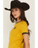 Image #3 - Wrangler X Lainey Wilson Women's Wilson Farms Short Sleeve Graphic Tee, Mustard, hi-res