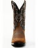 Image #4 - Durango Men's Westward Roughstock Western Performance Boots - Broad Square Toe, Dark Brown, hi-res