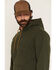 Image #2 - Thorogood Men's Embossed Logo Hooded Sweatshirt, Olive, hi-res
