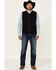 Image #2 - Cinch Men's Black Lightweight Stretch Zip-Up Vest , , hi-res