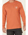 Image #3 - Carhartt Men's Loose Fit Heavyweight Long Sleeve Logo Pocket Work T-Shirt, Orange, hi-res