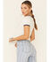 Rock & Roll Denim Women's Darlin Texas Graphic Ringer Tee , White, hi-res