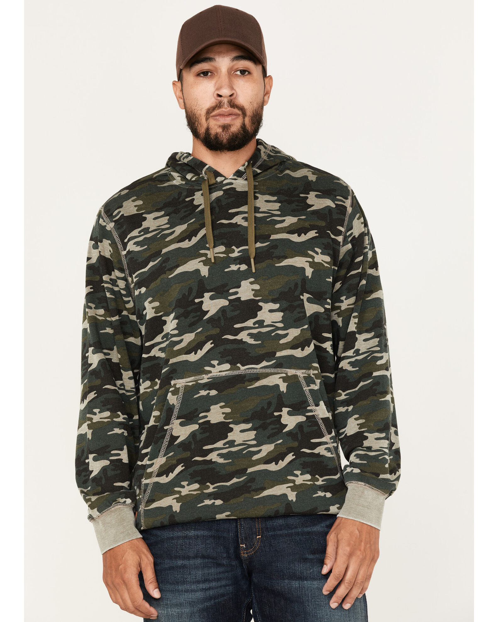 Moonshine Spirit Men s Now You See Me Burnout Camo Hooded Sweatshirt