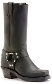 Frye  Women's Harness Boots - Square Toe, Black, hi-res