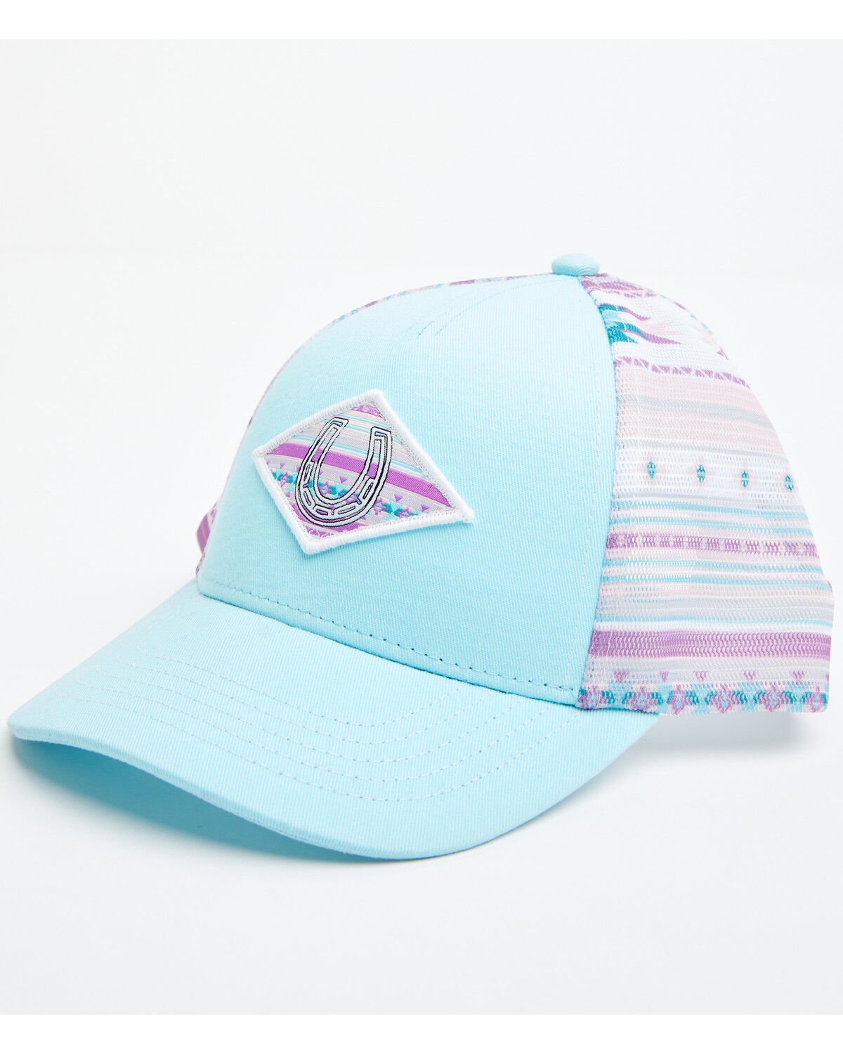 Image #1 - Cruel Girl Girls' Logo Ball Cap, Turquoise, hi-res
