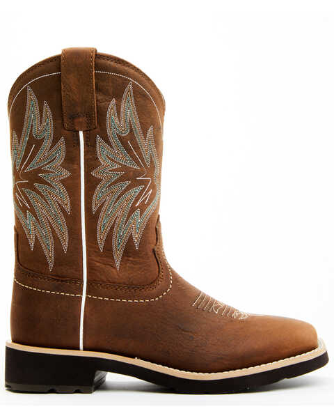 Image #2 - Shyanne Women's Xero Gravity Calyx Western Performance Boots - Broad Square Toe, Brown, hi-res