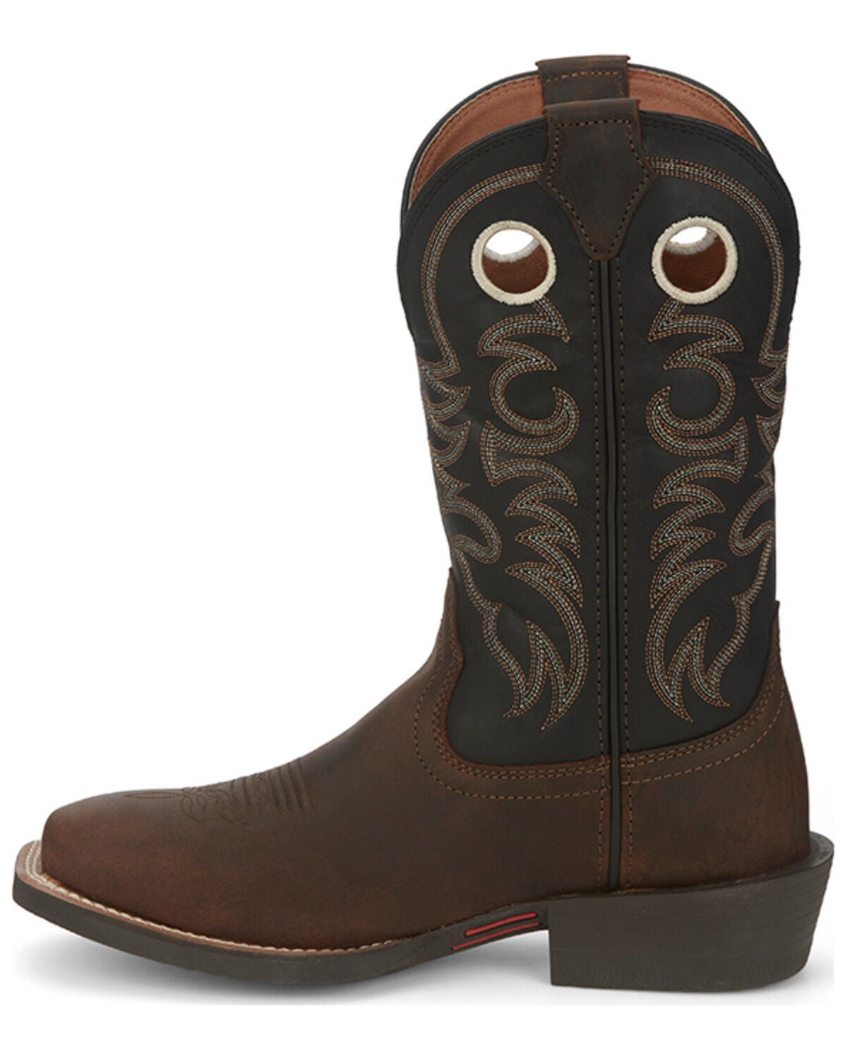 Justin Men's Muley Performance Western Boots - Broad Square Toe,