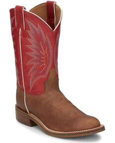 Tony Lama Men's Brayden Cedar Brown Western Boots - Round Toe, Brown, hi-res