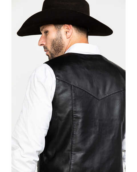 Image #5 - Liberty Wear Men's Jackson Lambskin Leather Vest - Big , Black, hi-res