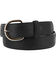 Image #1 - Justin Men's Leather Overlay Belt, Black, hi-res