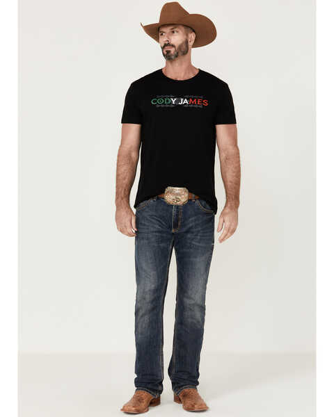 Image #2 - Cody James Men's Mexico Logo Graphic Short Sleeve T-Shirt , Black, hi-res