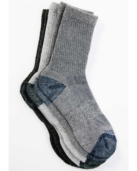 Merrell Men's Crew Socks - 3-Pack, Charcoal, hi-res