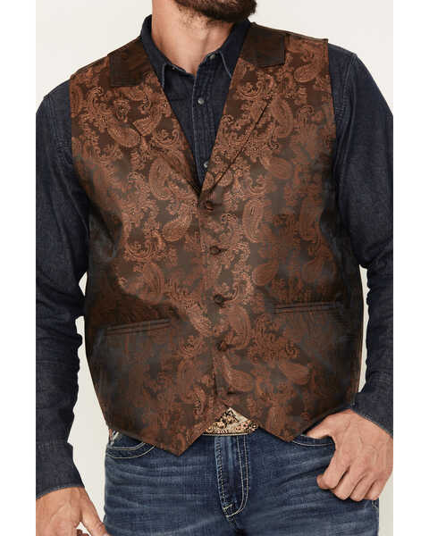 Image #3 - Cody James Men's Noble Paisley Vest, Rust Copper, hi-res