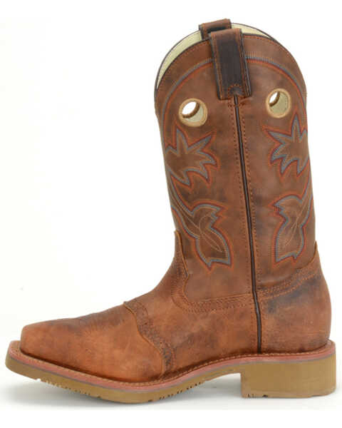 Double H Men's 11" Earthquake Rust ICE Western Work Boots - Square Toe, Tan, hi-res