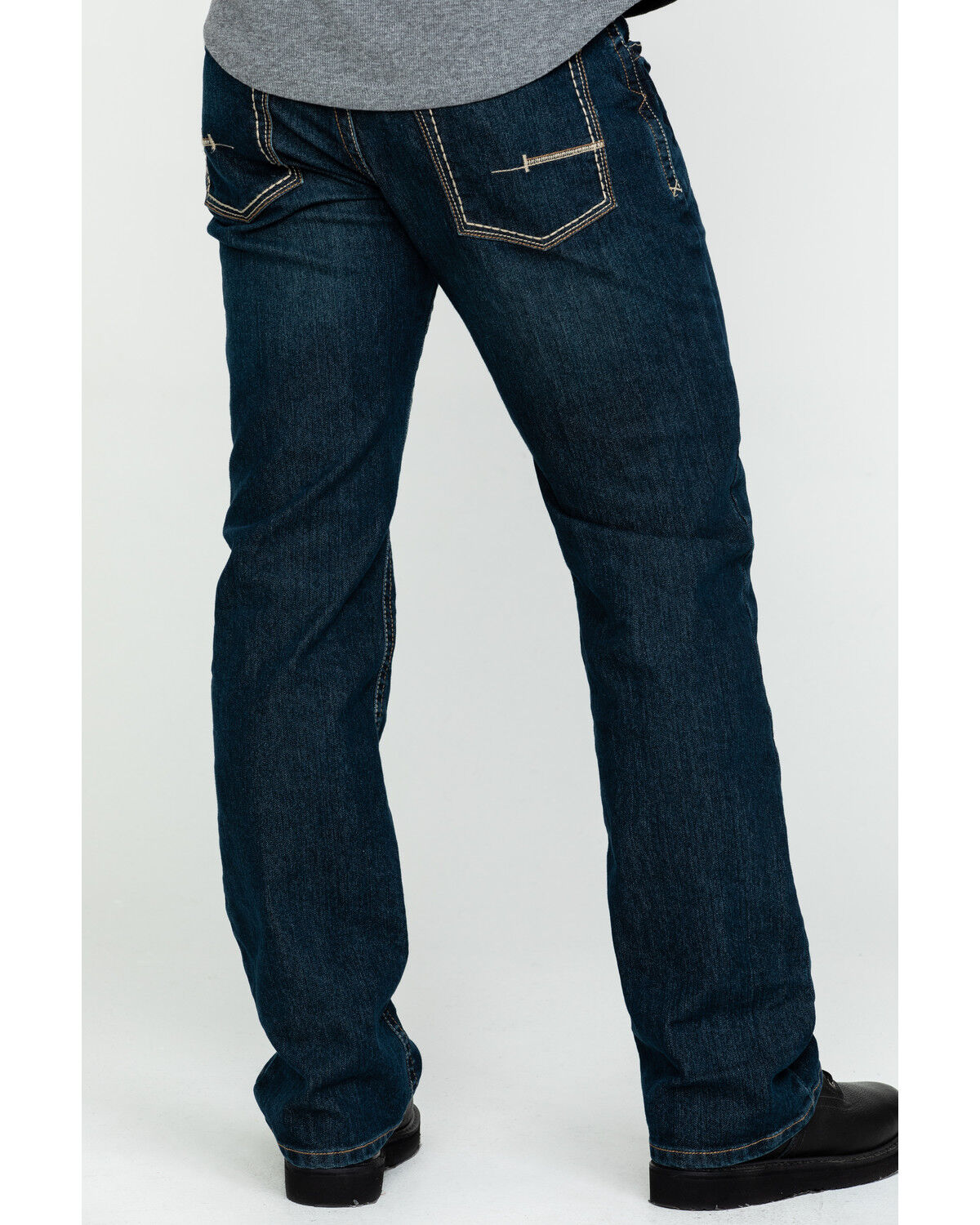 bootcut dark blue jeans