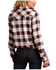 Stetson Women's Brown Plaid Long Sleeve Western Shirt, Brown, hi-res
