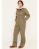 Image #1 - Carhartt Women's Great Lands Coveralls, Olive, hi-res