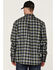 Image #4 - Hawx Men's FR Buffalo Plaid Print Long Sleeve Button-Down Work Shirt, Navy, hi-res